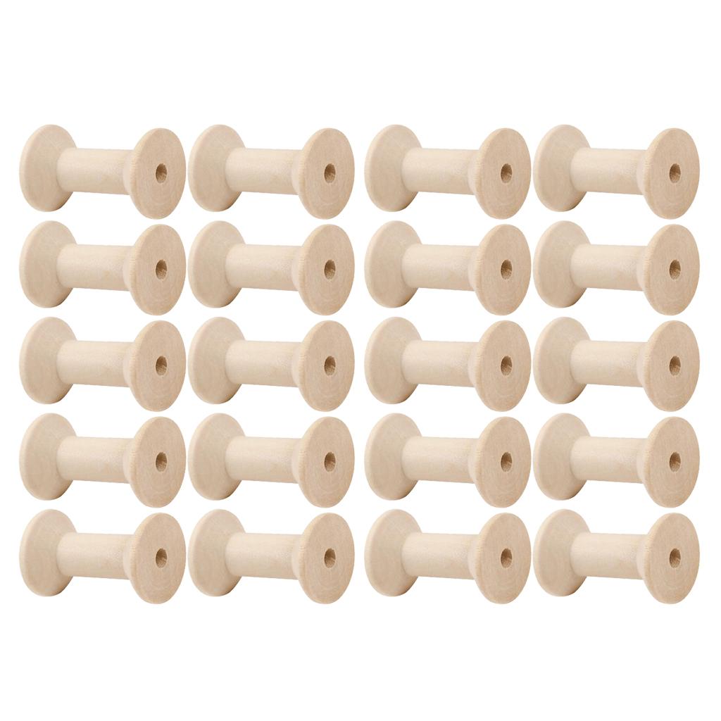 20pcs Wooden Bobbins Thread Sp - огляд і ціна Thread Bobbins Empty
