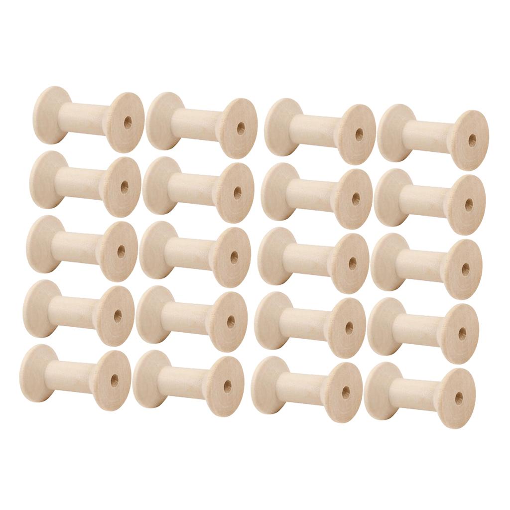 20pcs Wooden Bobbins Thread Sp - огляд і ціна Thread Bobbins Empty