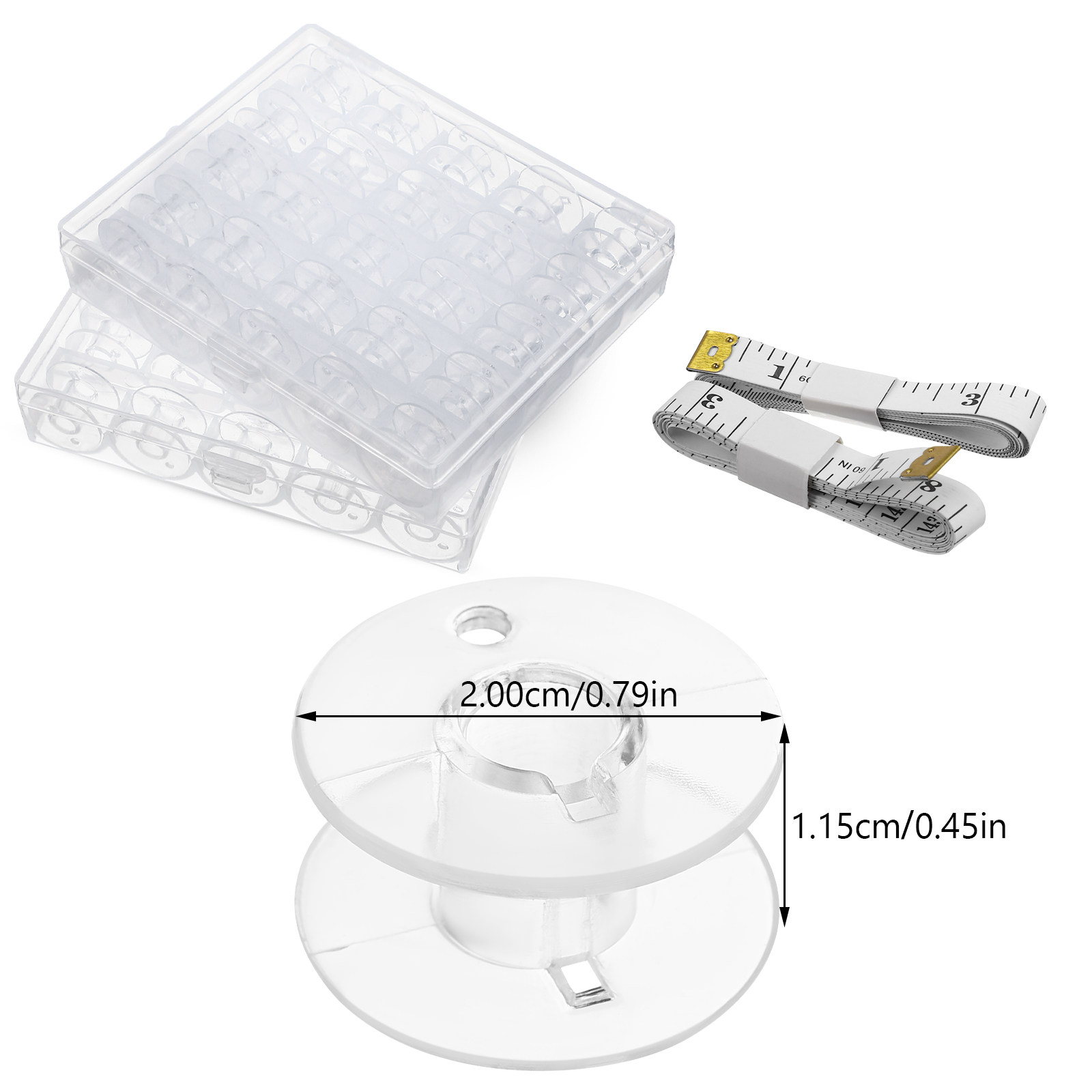 1Set Sewing Bobbins Storage Bo - огляд і ціна Thread Bobbins Empty