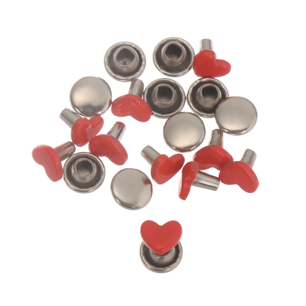 10Pcs Mini Metal Heart Eyelet  - огляд і ціна Sewing Eyelet Fabric