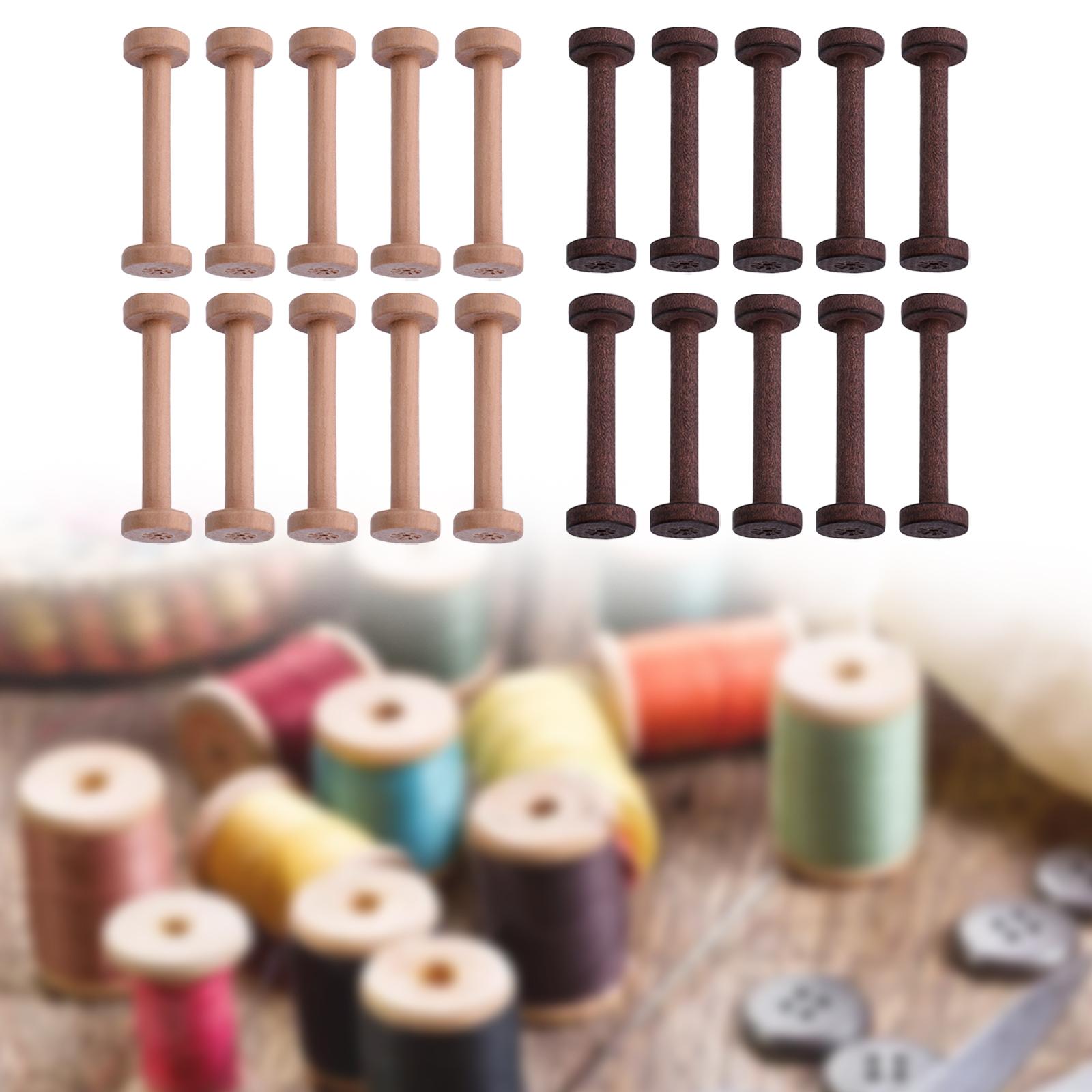 Wood Bobbins 10pcs Smooth Fini - огляд і ціна Thread Bobbins Empty