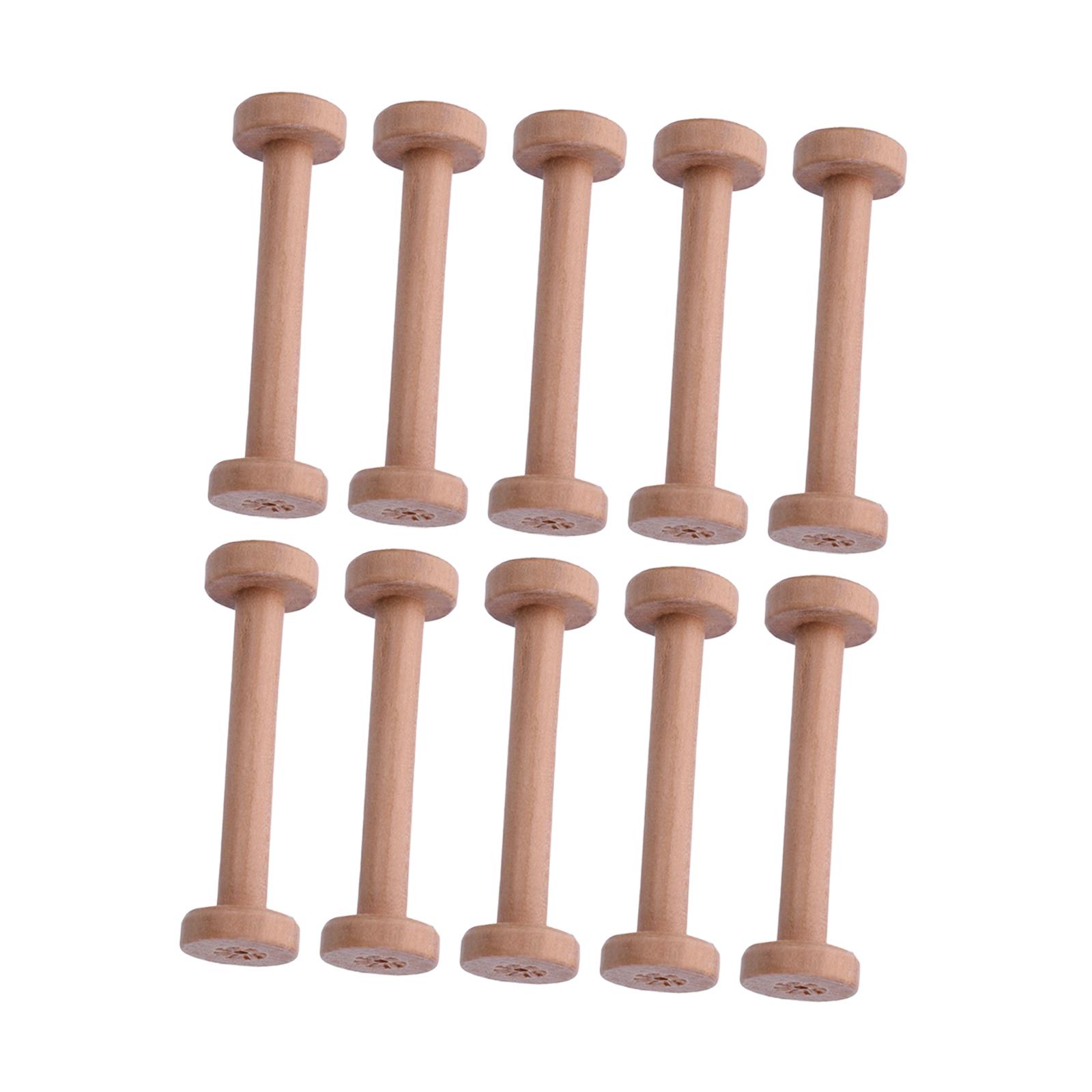Wood Bobbins 10pcs Smooth Fini - огляд і ціна Thread Bobbins Empty