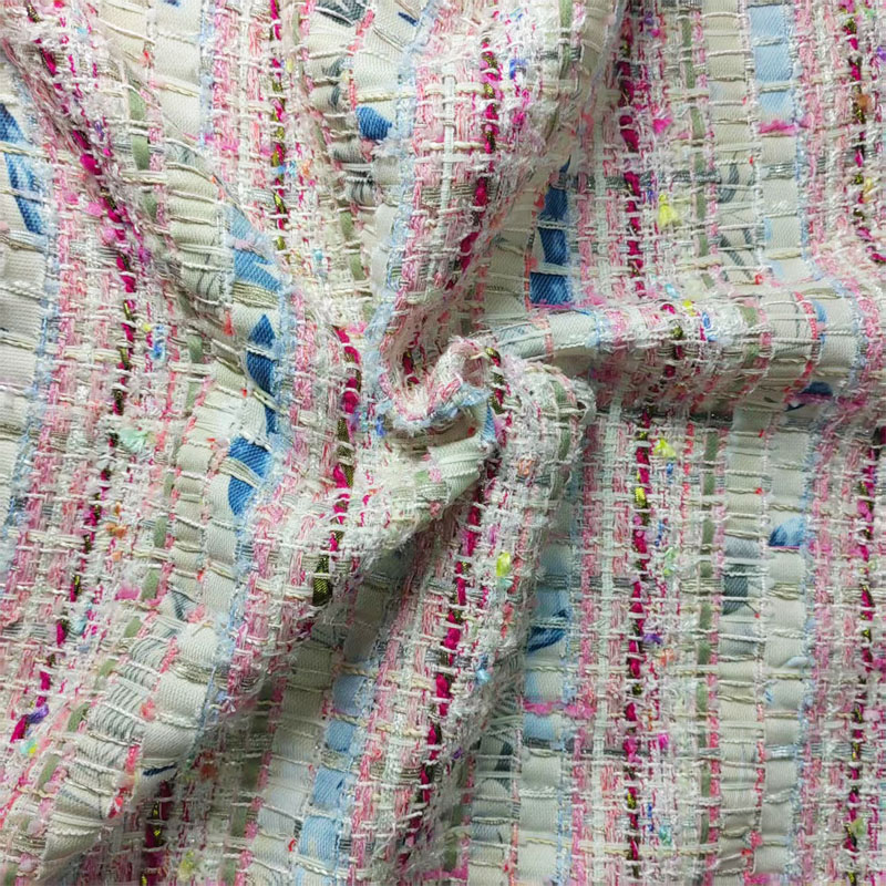 Pink and White Woven Ribbon Ya - огляд і ціна Sewing Tweed