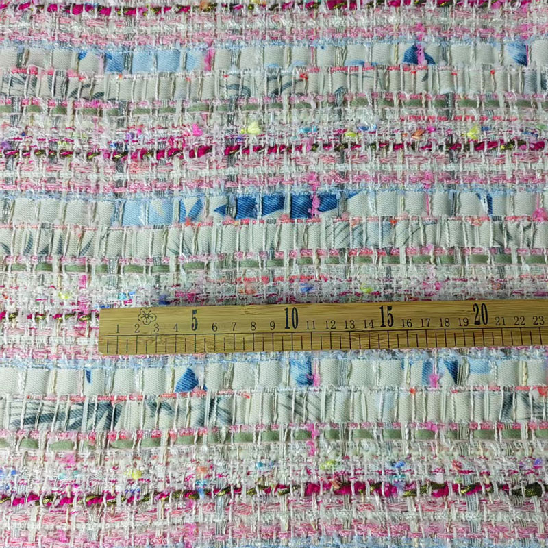 Pink and White Woven Ribbon Ya - огляд і ціна Sewing Tweed