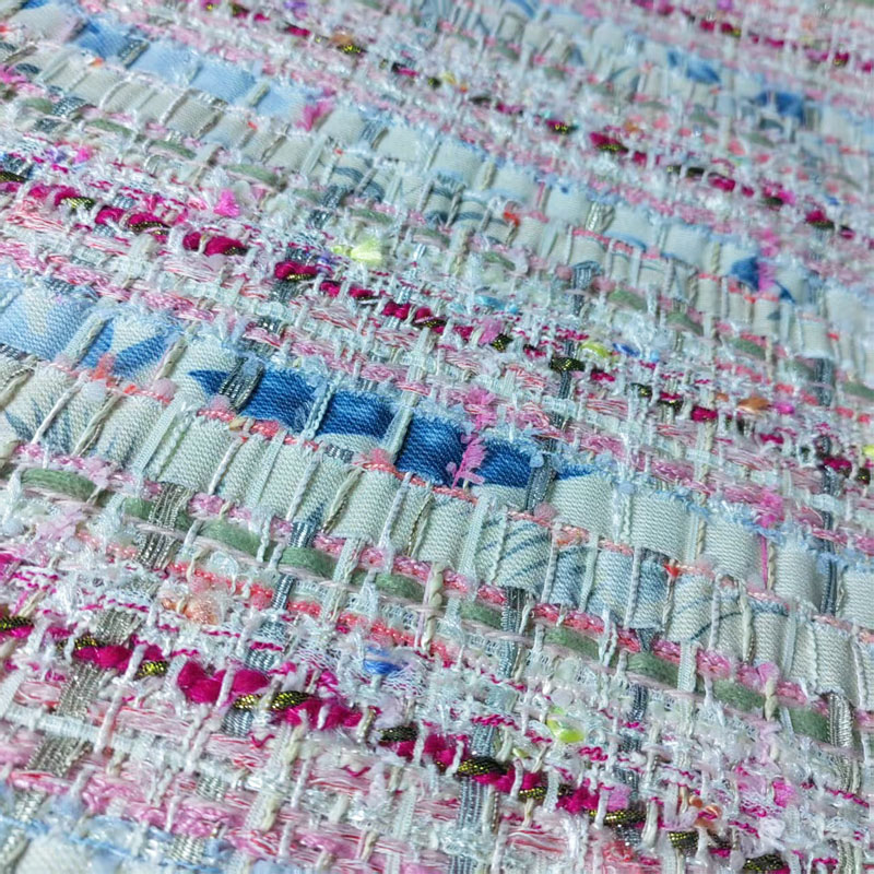 Pink and White Woven Ribbon Ya - огляд і ціна Sewing Tweed