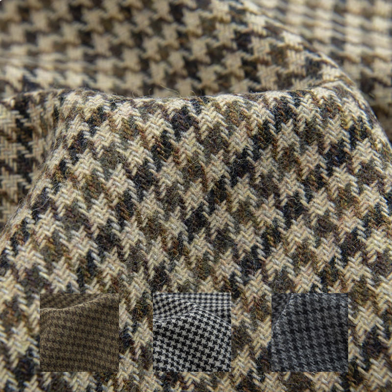 Light Coffee Small Houndstooth - огляд і ціна Sewing Tweed