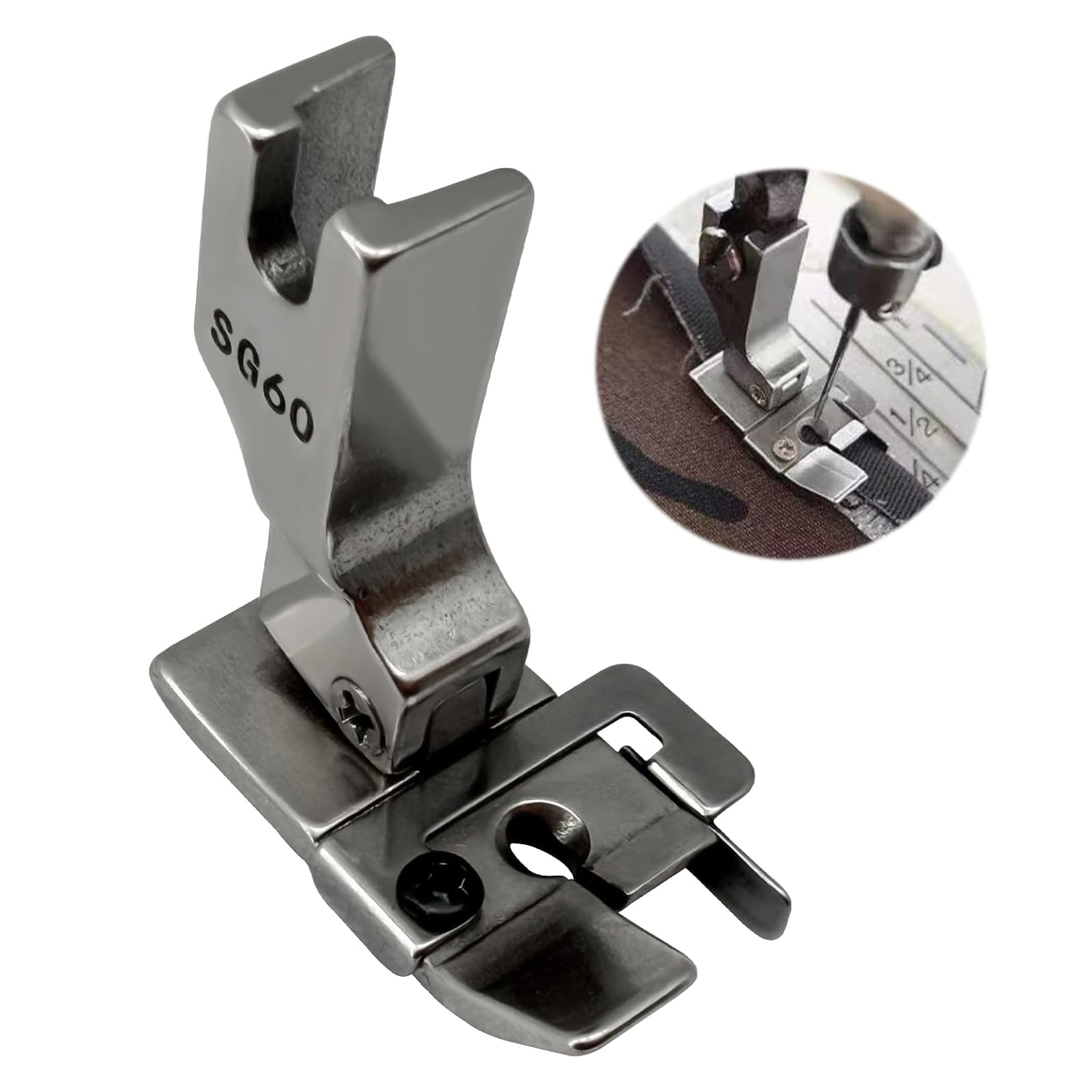 1/4 Inch Seam Foot #SG60 With  - огляд і ціна Seam Gauge Metal